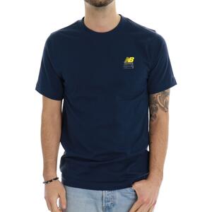 T-SHIRT STAMPATA NEW BALANCE BLU